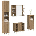 4-tlg. Badmöbel-Set Artisan-Eiche Holzwerkstoff
