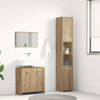 3-tlg. Badmöbel-Set Artisan-Eiche Holzwerkstoff