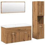 4-tlg. Badmöbel-Set Artisan-Eiche Holzwerkstoff