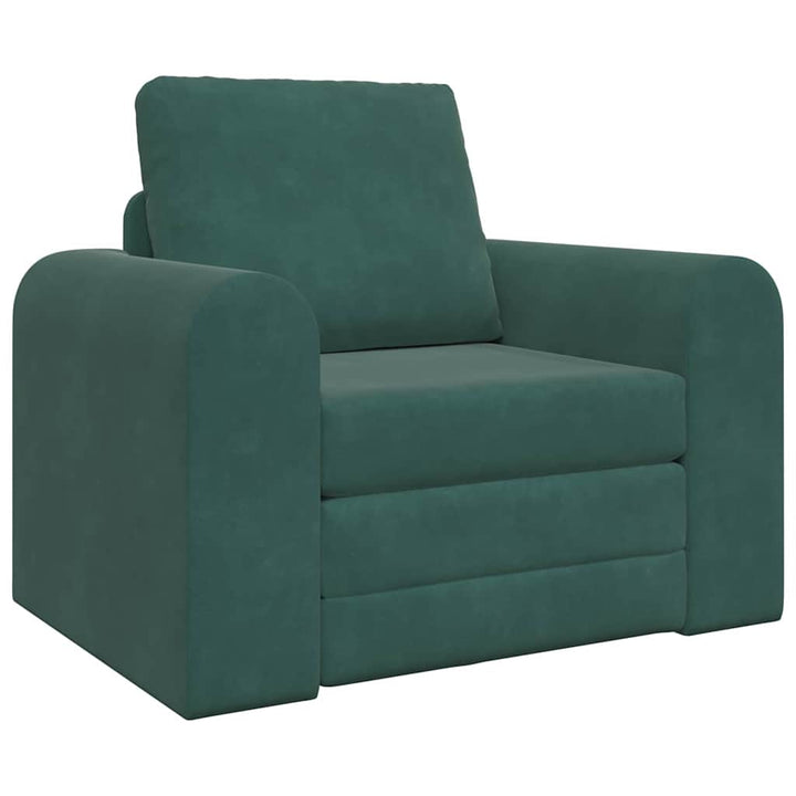 Sofa Bett Dunkelgrün 98 x 71 x 83 cm Samt