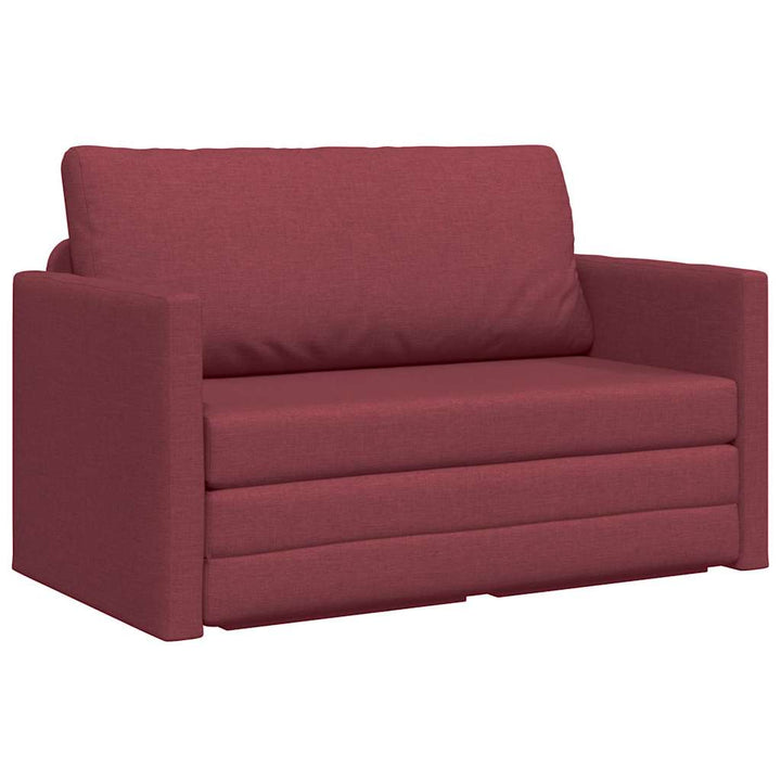 Sofa Bett Weinrot 124 x 71 x 78 cm Stoff