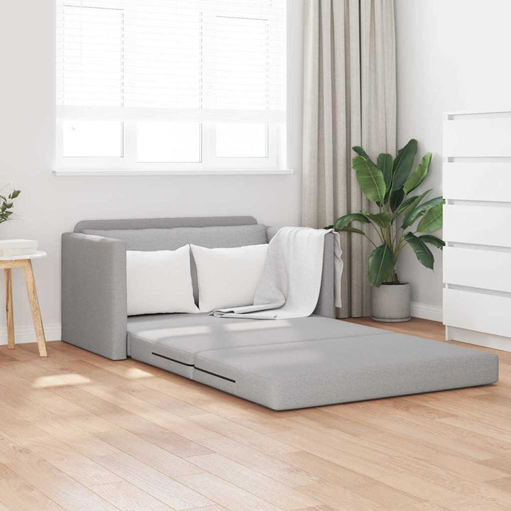 Sofa Bett Wolken-Grau 124 x 71 x 78 cm Stoff
