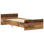 Bettgestell ohne Matratze Altholz-Optik 90x200cm Holzwerkstoff