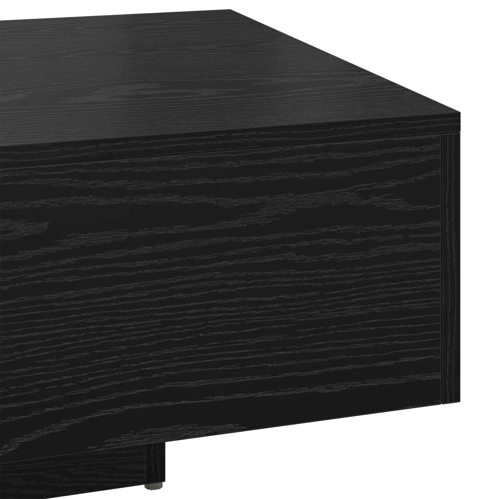 Couchtisch Schwarz Eichen-Optik 85 x 55 x 31 cm
