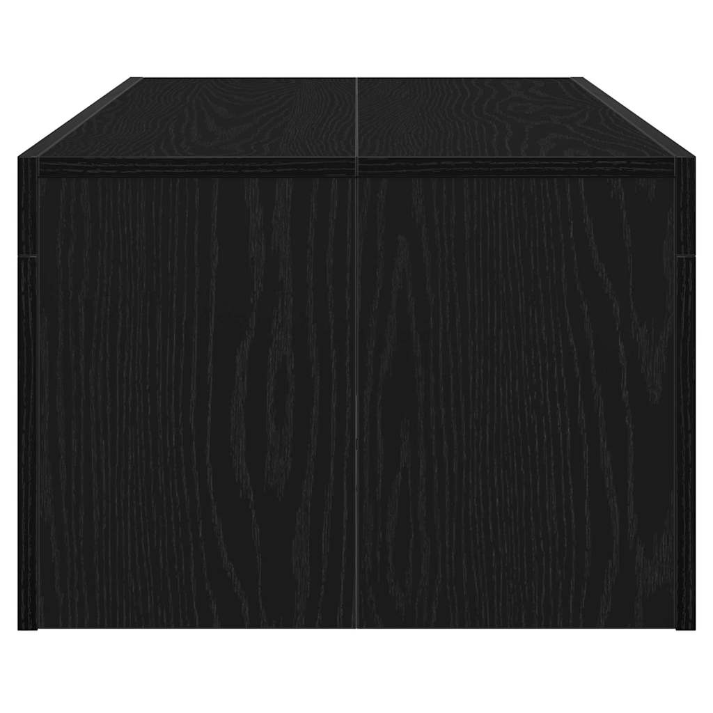 Couchtisch Schwarz Eichen-Optik 102 x 50 x 35 cm Holzwerkstoff