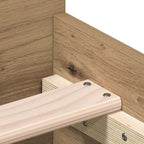 Bettgestell ohne Matratze Artisan-Eiche 75x190 cm Holzwerkstoff
