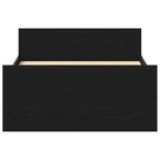 Bettgestell ohne Matratze Schwarz Eichen-Optik 90x200 cm