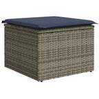 8-tlg. Garten-Sofagarnitur mit Kissen Braun Poly Rattan Akazie
