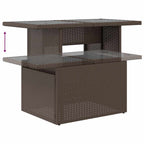 6-tlg. Garten-Sofagarnitur mit Kissen Braun Poly Rattan Akazie