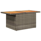 8-tlg. Garten-Sofagarnitur mit Kissen Braun Poly Rattan Akazie