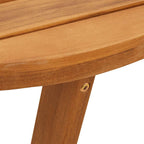 Garten-Beistelltisch Rund Ø55x40 cm Massivholz Akazie