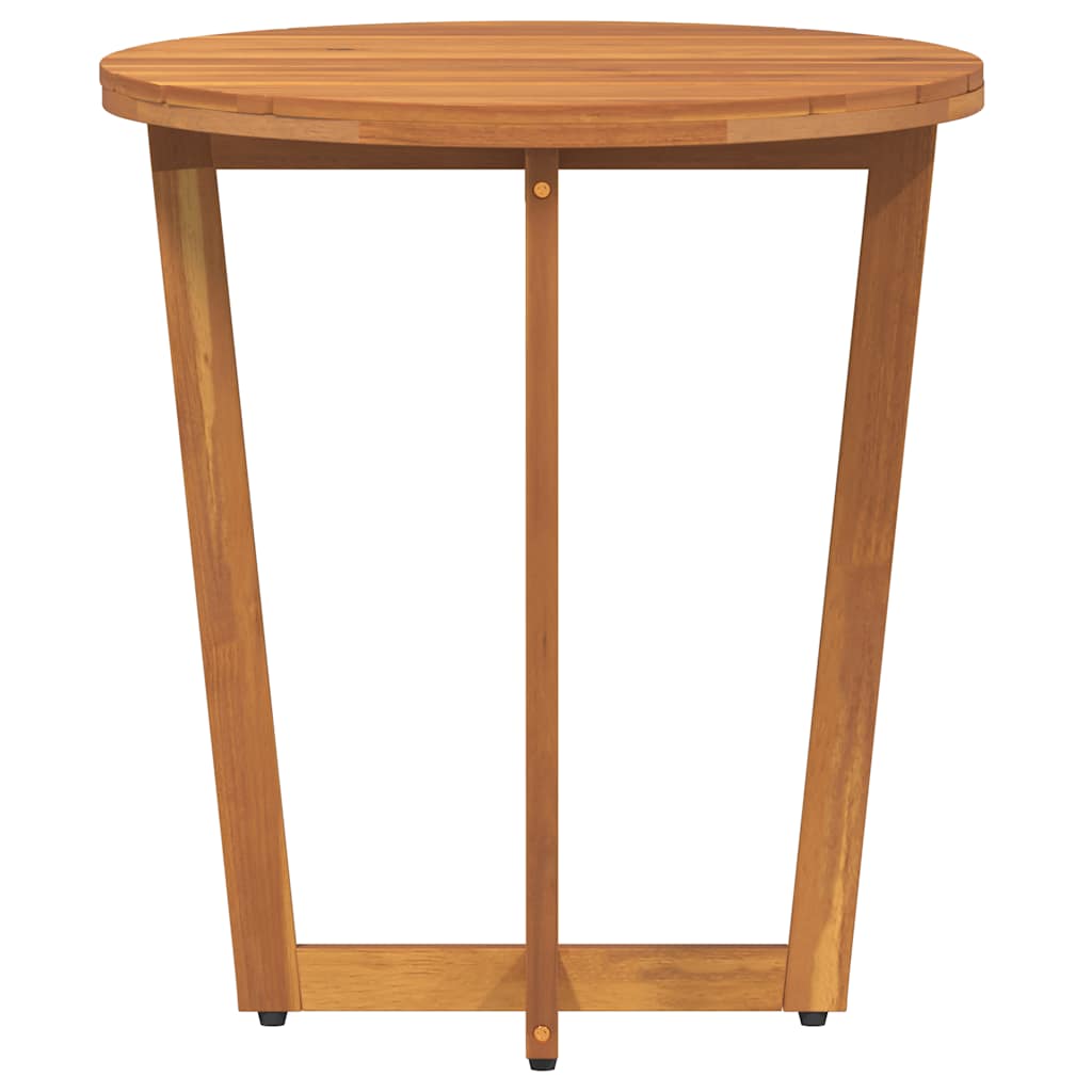 Garten-Beistelltisch Rund Ø55x60 cm Massivholz Akazie