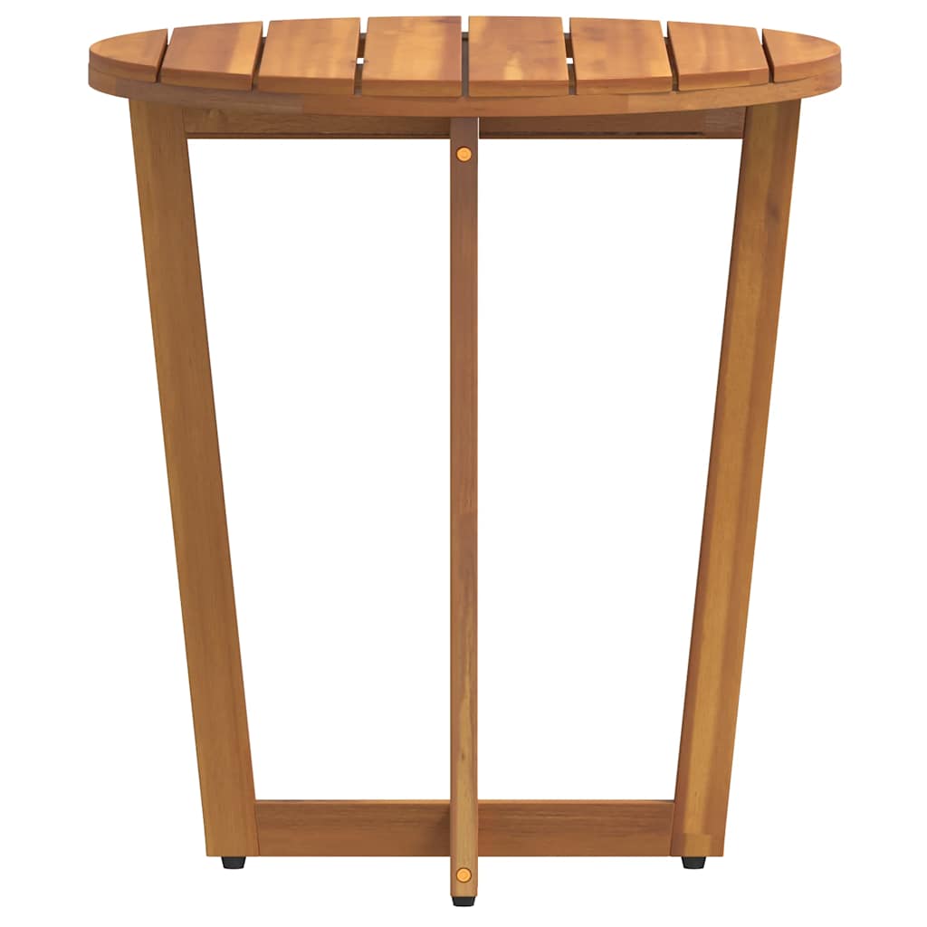 Garten-Beistelltisch Rund Ø55x60 cm Massivholz Akazie