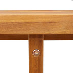 Garten-Beistelltisch Rund Ø55x60 cm Massivholz Akazie