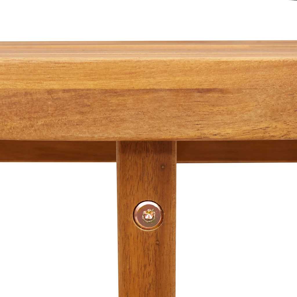 Garten-Beistelltisch Rund Ø55x60 cm Massivholz Akazie