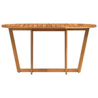 Garten-Esstisch Oval 150x90x75 cm Massivholz Akazie