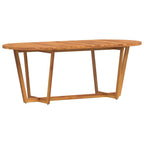 Garten-Esstisch Oval 200x90x75 cm Massivholz Akazie