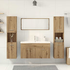 5-tlg. Badmöbel-Set Artisan-Eiche Holzwerkstoff