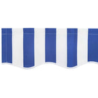 Markisenersatzstoff Blau und Weiß 3,5 x 2 m Polyester
