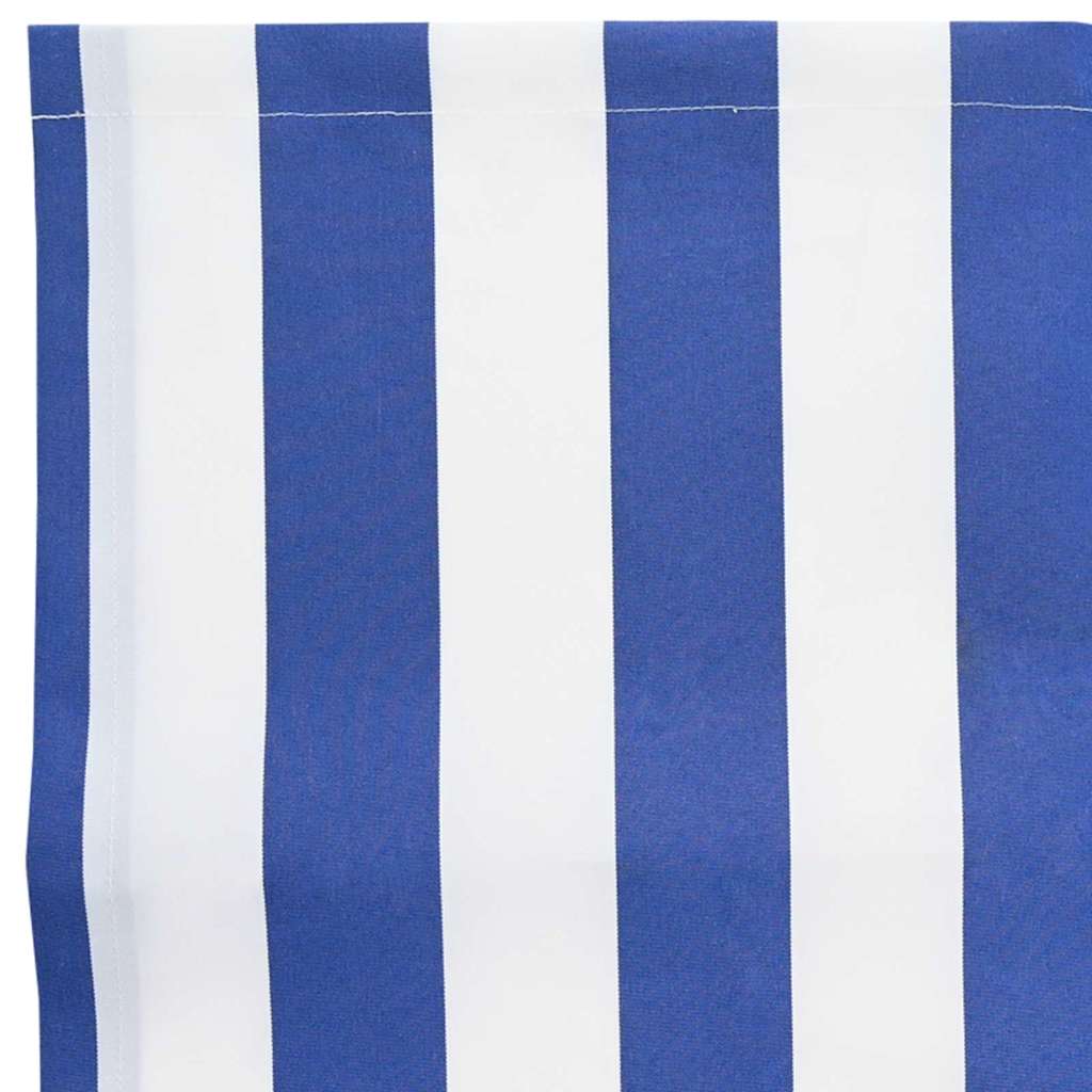 Markisenersatzstoff Blau und Weiß 3,5 x 2 m Polyester