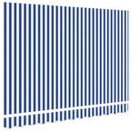 Markisenersatzstoff Blau und Weiß 3,5 x 2 m Polyester