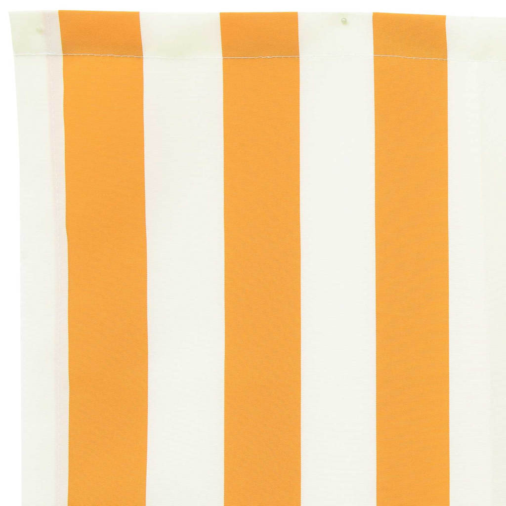 Markisenersatzstoff Gelb und Weiß 2,5 x 2 m Polyester
