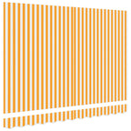 Markisenersatzstoff Gelb und Weiß 2,5 x 2 m Polyester