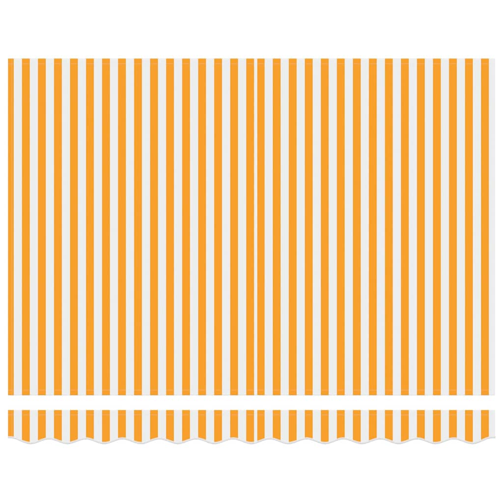 Markisenersatzstoff Gelb und Weiß 2,5 x 2 m Polyester