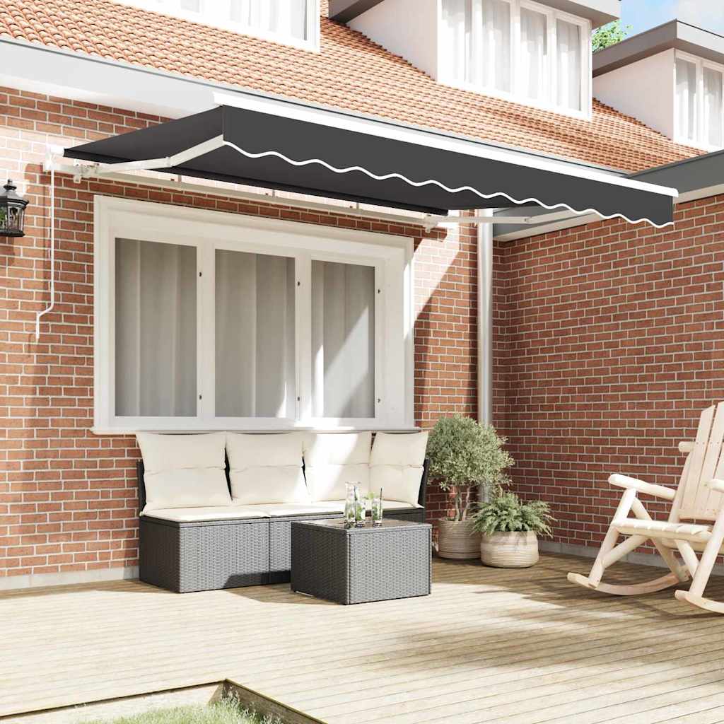 Markisenersatzstoff Anthrazit 3 x 2 m Polyester