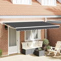 Markisenersatzstoff Anthrazit 4 x 2 m Polyester