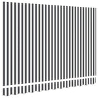 Markisenersatzstoff Anthrazit und Weiß 3,5 x 2 m Polyester