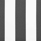 Markisenersatzstoff Anthrazit und Weiß 3,5 x 2 m Polyester