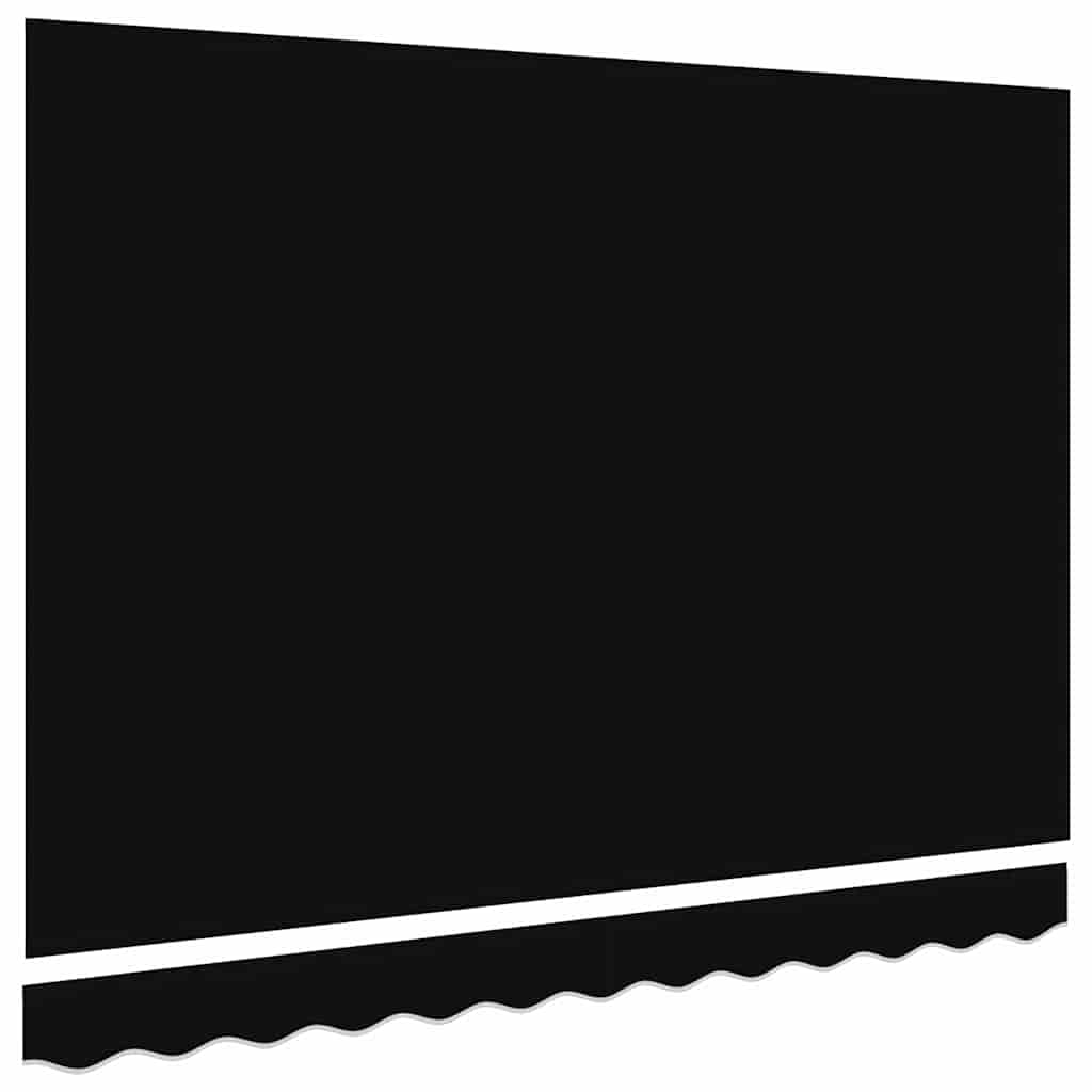 Markisenersatzstoff Schwarz 3 x 2,5 m Polyester