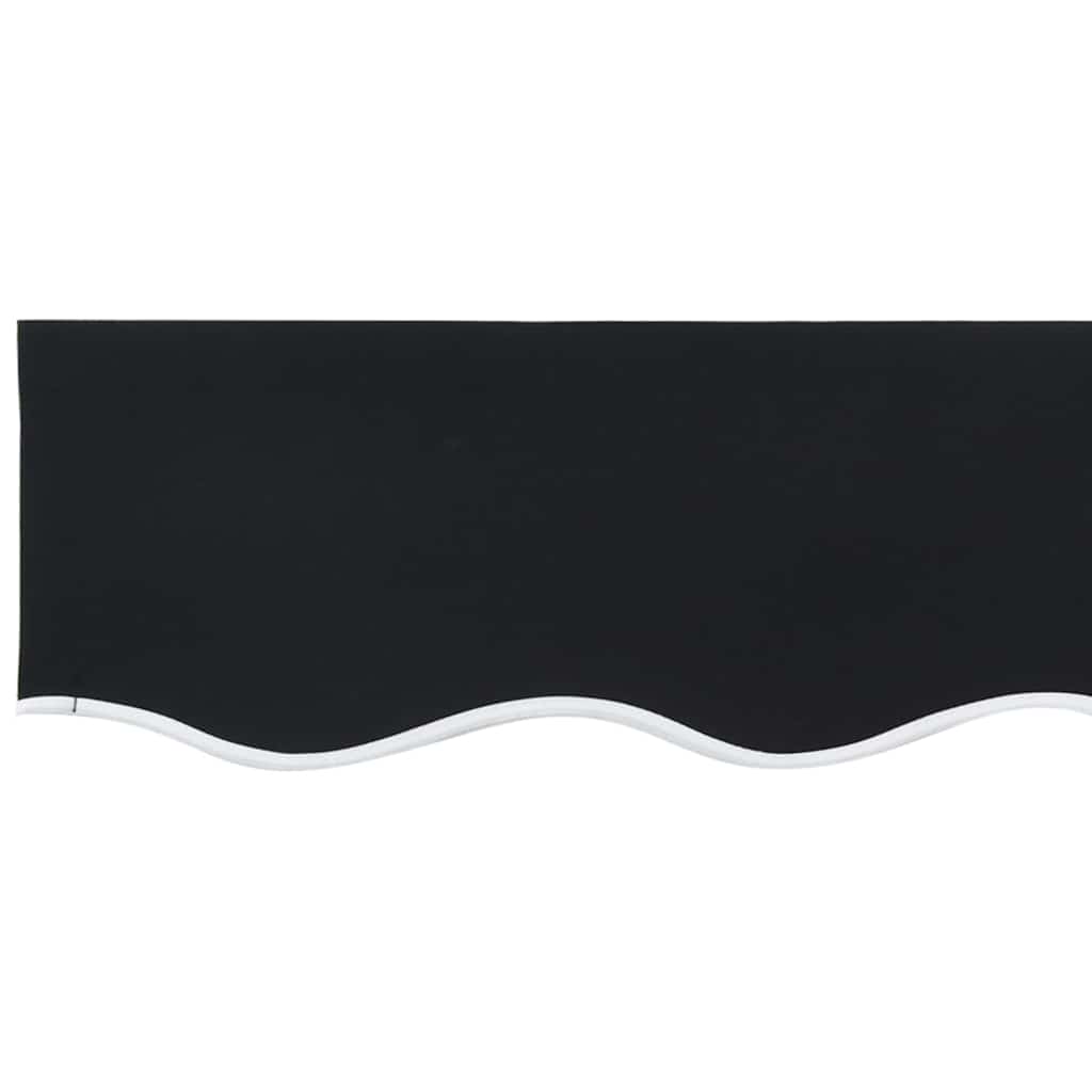 Markisenersatzstoff Schwarz 3,5 x 2,5 m Polyester