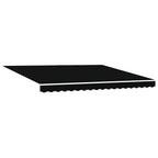 Markisenersatzstoff Schwarz 4 × 3,5 m Polyester