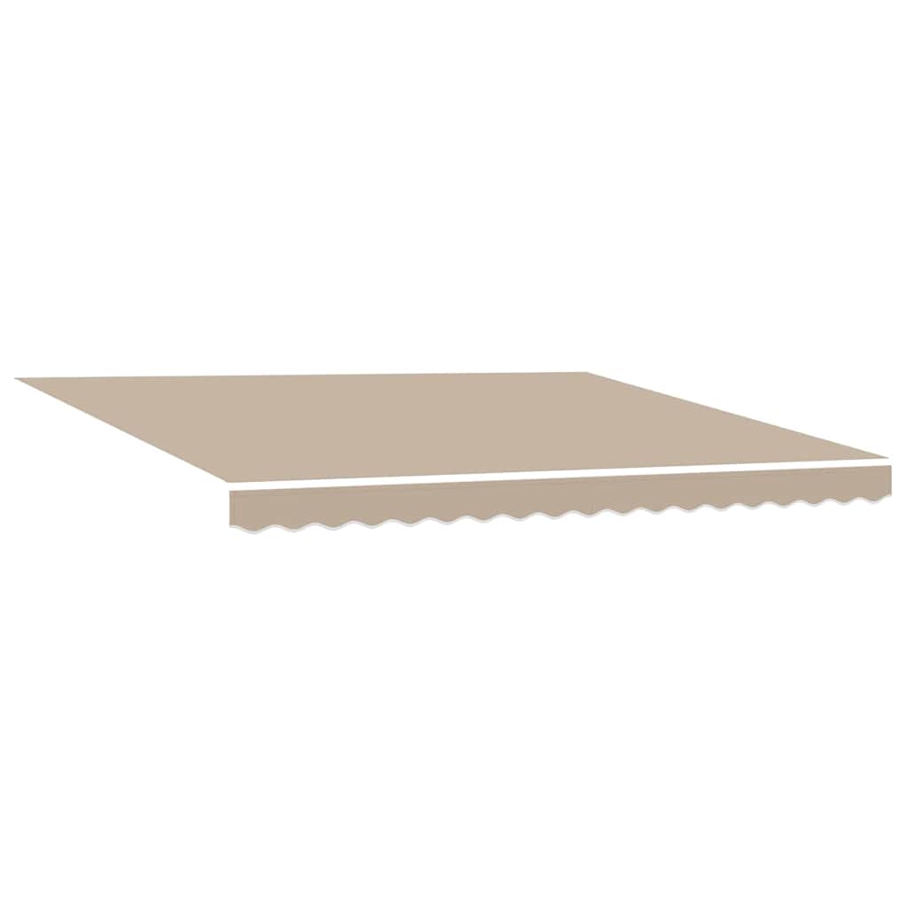 Markisenersatzstoff Beige 4 × 3,5 m Polyester