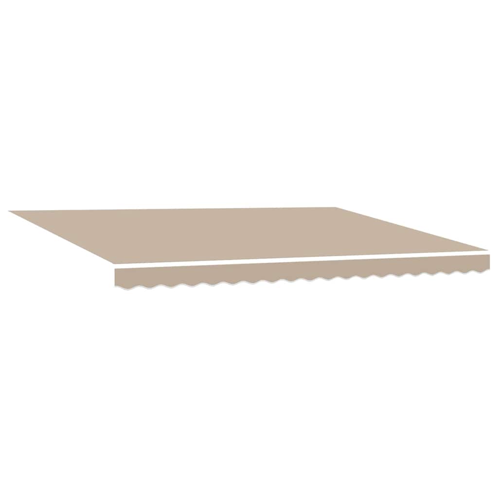 Markisenersatzstoff Beige 4,5 × 3 m Polyester