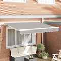Markisenersatzstoff Hellgrau 3 x 2,5 m Polyester