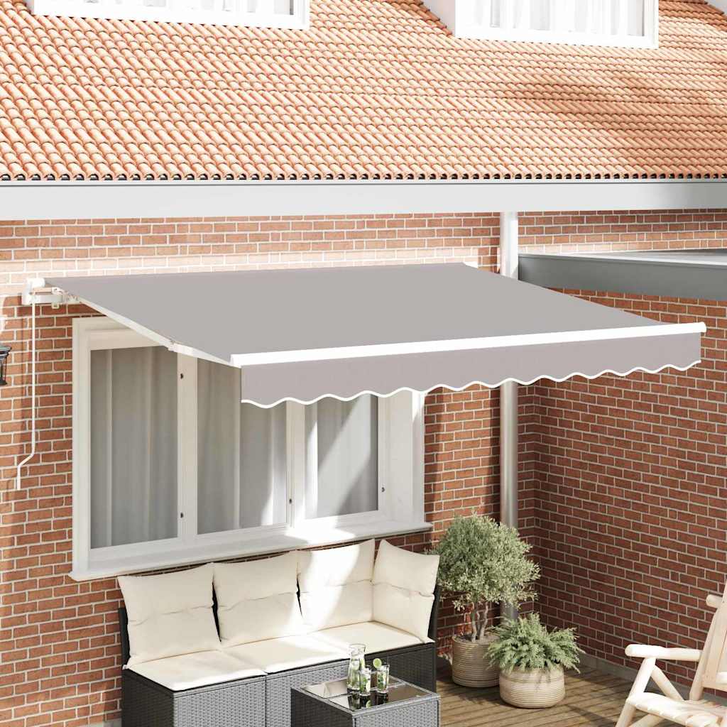 Markisenersatzstoff Hellgrau 3 x 2,5 m Polyester
