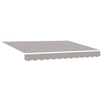 Markisenersatzstoff Hellgrau 3 x 2,5 m Polyester