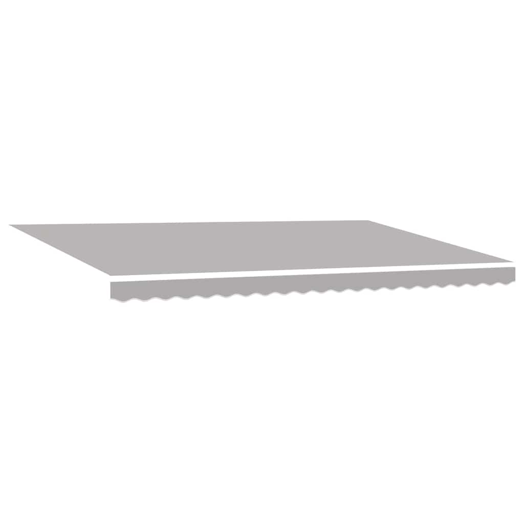 Markisenersatzstoff Hellgrau 5 x 3 m Polyester