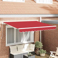 Markisenersatzstoff Rot 3,5 x 2,5 m Polyester