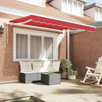 Markisenersatzstoff Rot 3,5 x 2,5 m Polyester