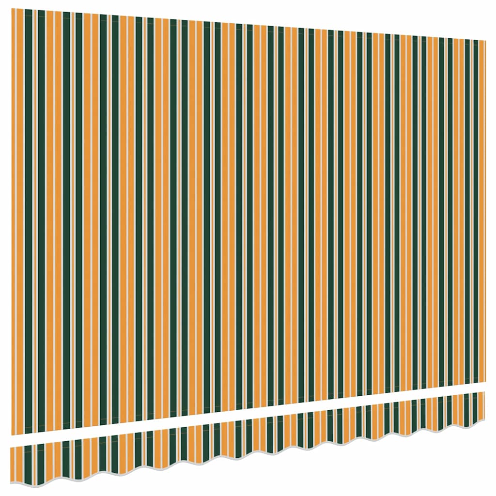 Markisenersatzstoff Grün und Gelb 3 x 2,5 m Polyester