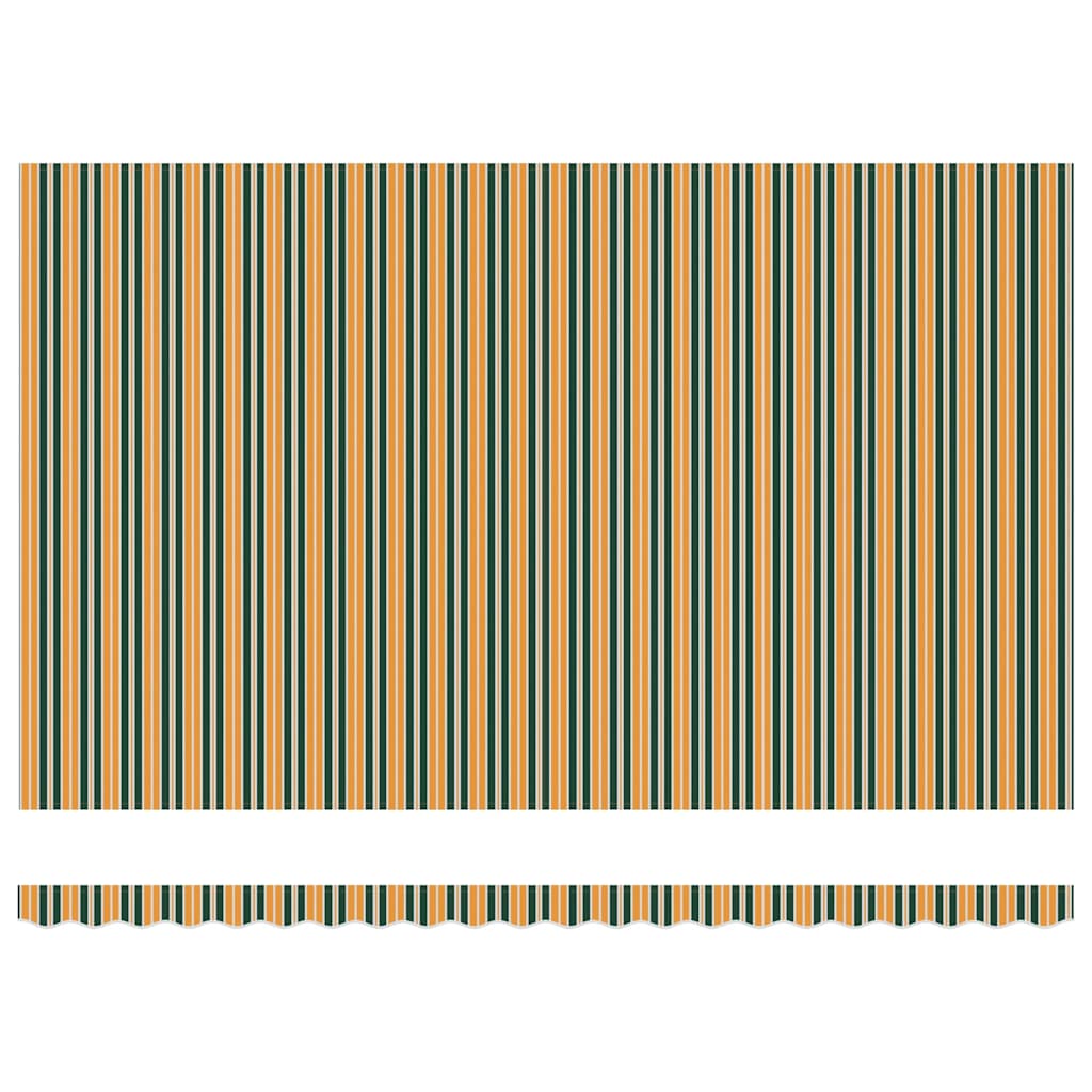 Markisenersatzstoff Grün und Gelb 5 x 3,5 m Polyester