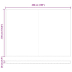 Markisenersatzstoff Grün und Gelb 5 x 3,5 m Polyester