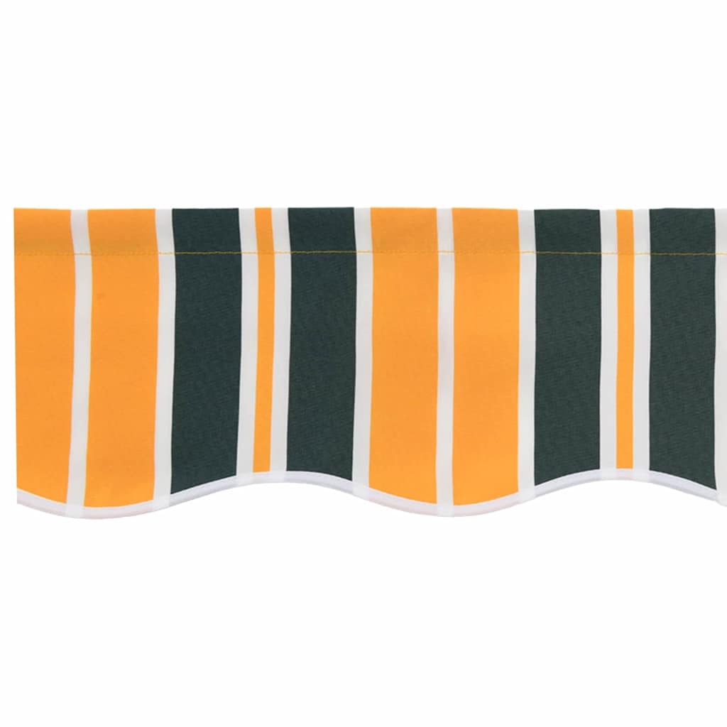 Markisenersatzstoff Grün und Gelb 6 x 3 m Polyester