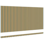 Markisenersatzstoff Grün und Gelb 6 x 3 m Polyester