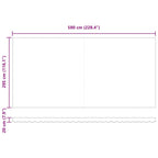 Markisenersatzstoff Grün und Gelb 6 x 3 m Polyester