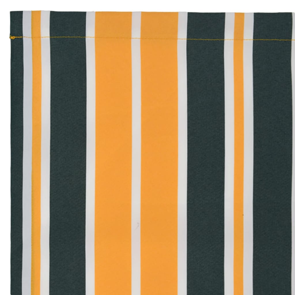 Markisenersatzstoff Grün und Gelb 6 x 3,5 m Polyester